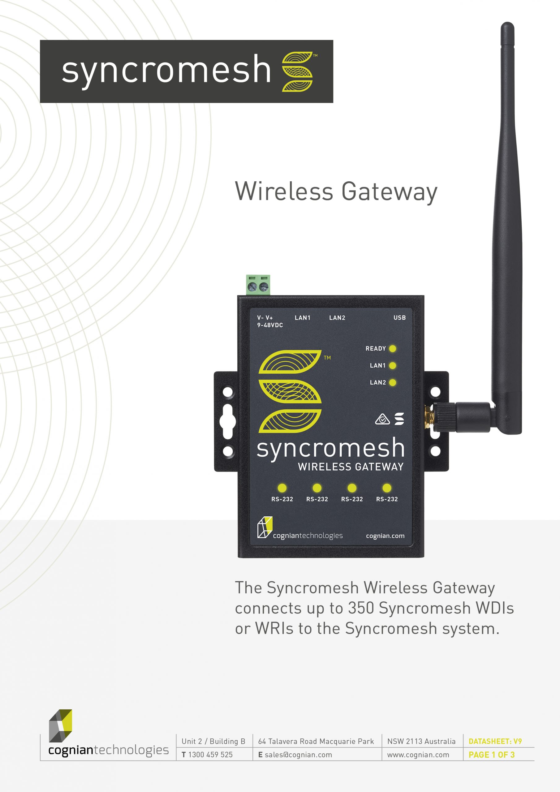 Syncromesh Gateway DataSheet