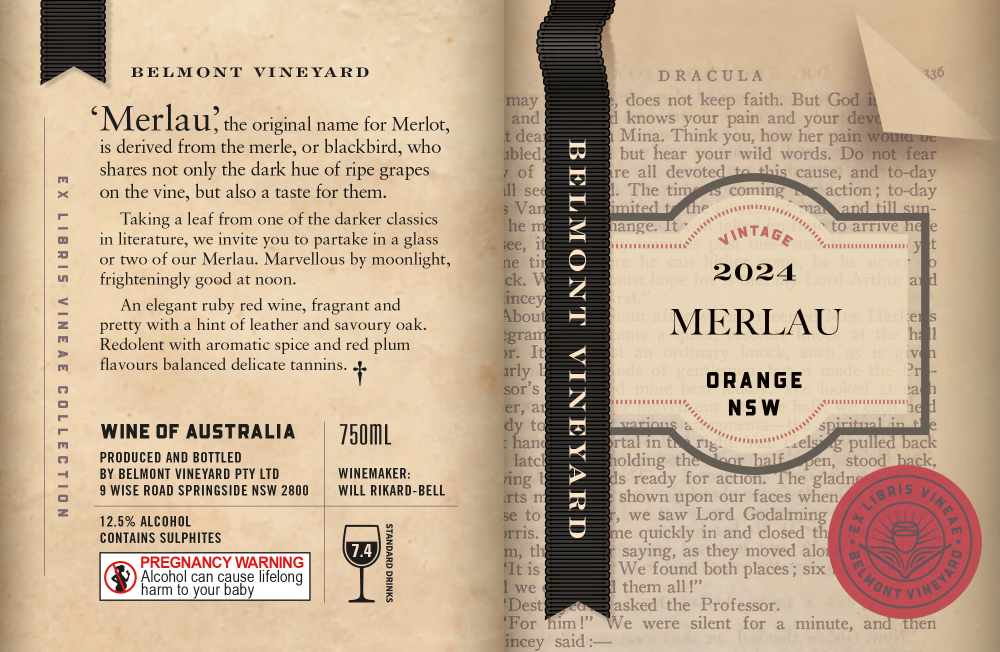Belmont Vineyard Label